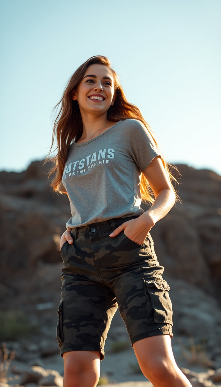 Camouflage Shorts For Ladies