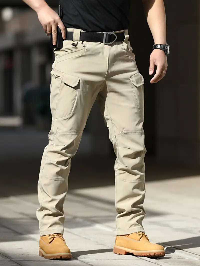 Men Cargo Casual Pants - High-Performance Cargo Pants for Outdoor Adventures - Packed with Pockets, Sweatproof, Wear Resistant, Versatile Style.